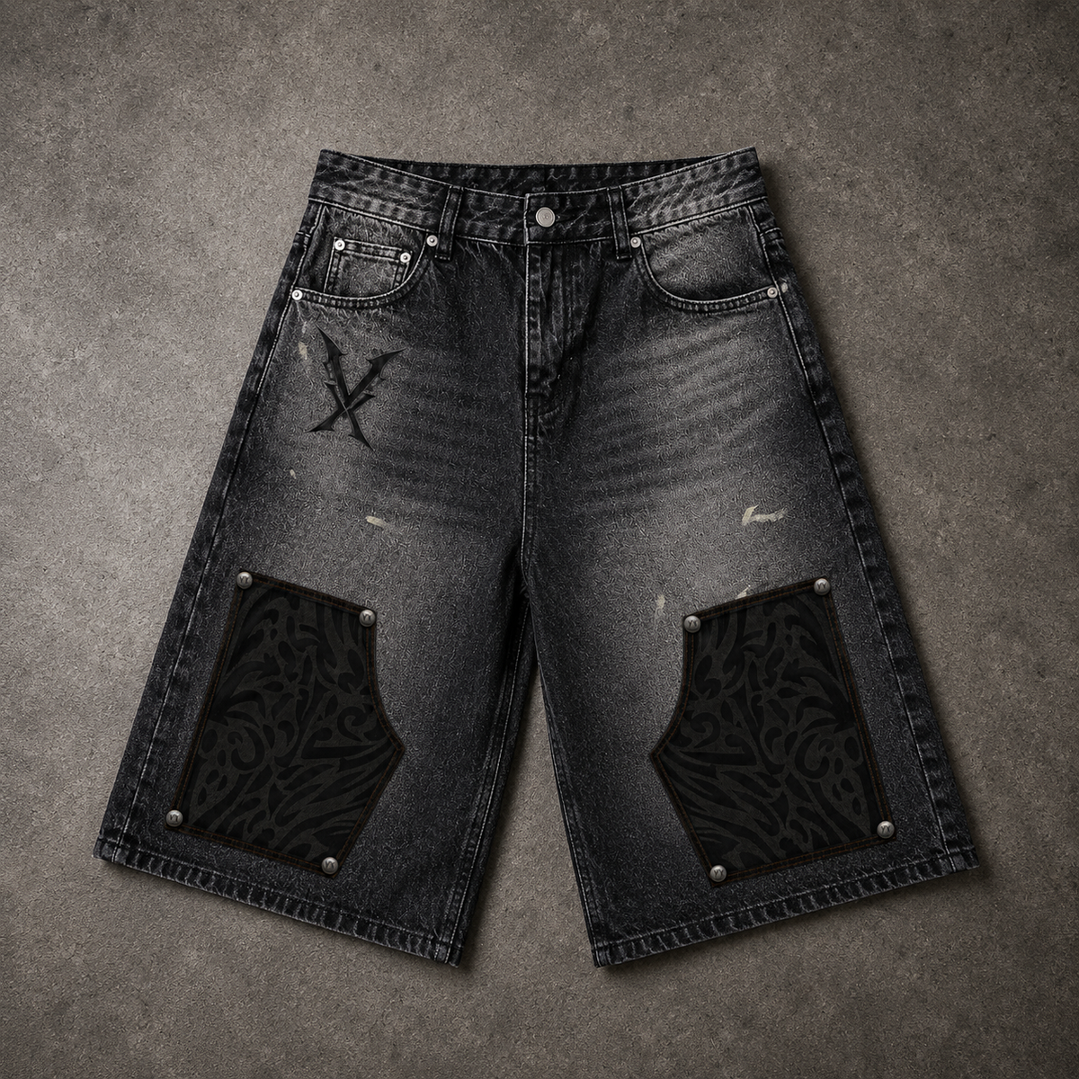 RESTOCK! Venux Obsidian Washed Denim Jorts