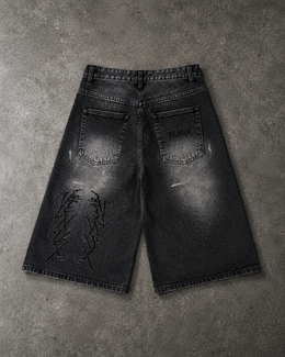 VENUX Obsidian Washed Denim Jorts