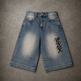 VENUX Blue Washed Denim Jorts