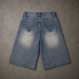 VENUX Blue Washed Denim Jorts