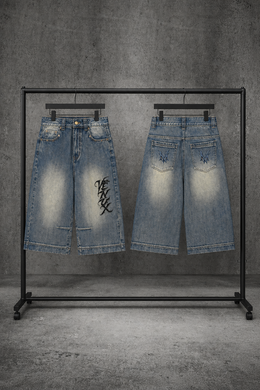 VENUX Blue Washed Denim Jorts